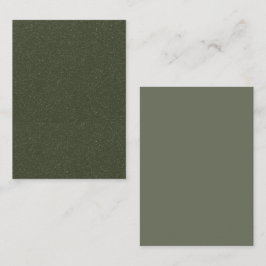 Mossgrön Texturerad Platt Platskort Placeringskort
