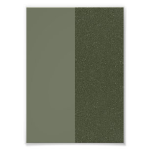 Mossgrönt delat foto tryck – Kan anpassas