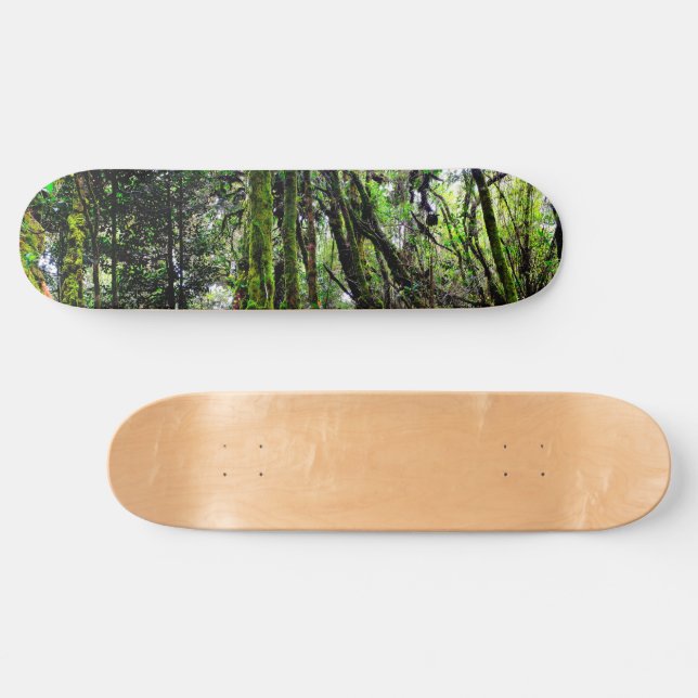 Mossig skog mini skateboard bräda 18,5 cm (Horz)