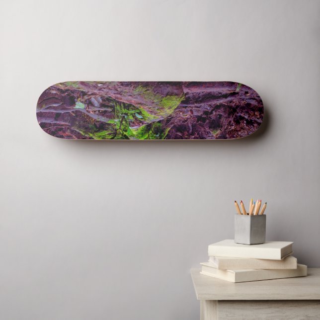 Mossig skog mini skateboard bräda 18,5 cm (Väggkonst (Horz))
