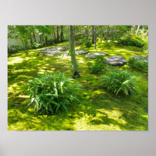 Mossträdgård Poster