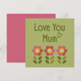 MOSSY BLOOM - Blommigt-inbjudningskort för Mors da Inbjudningar