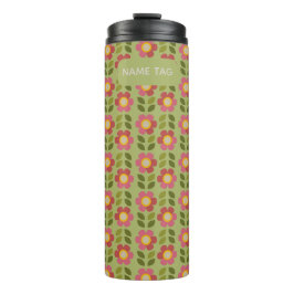 Mossy Bloom Blommigt Thermal Tumbler