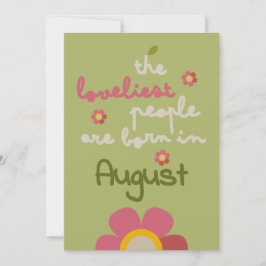 MOSSY BLOOM - Inbjudningskort för Blommigt på föde