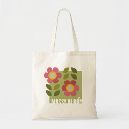 MOSSY BLOOM - Modern Tote Bag Tygkasse
