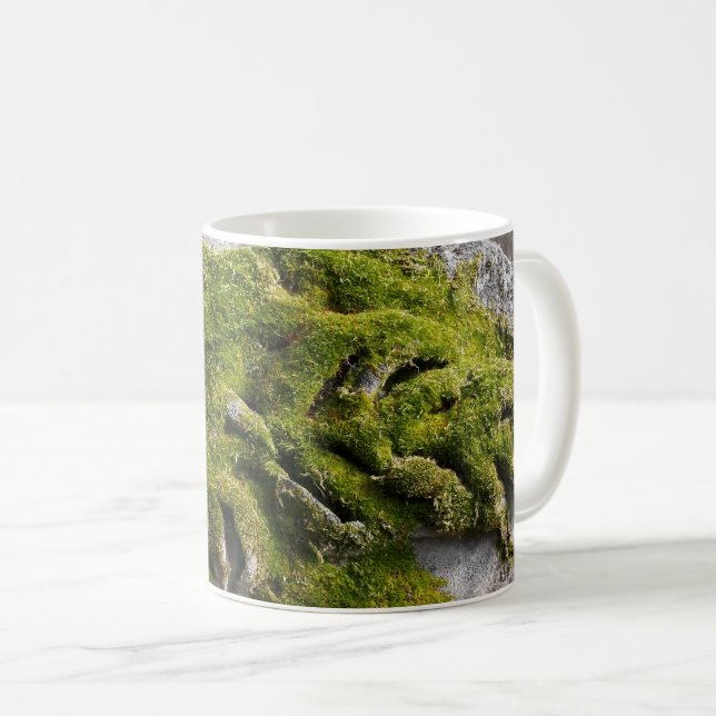 Mossy Broken Headstone Kaffemugg (Framsida höger)