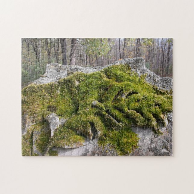 Mossy Broken Headstone Pussel (Horisontell)