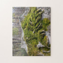 Mossy Broken Headstone Pussel