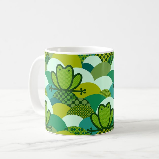 Mossy groda kaffemugg (Framsida vänster)
