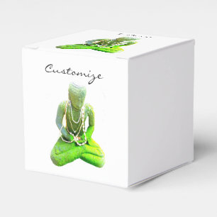 Mossy gröna Buddha som mediterar Thunder_Cove Presentaskar