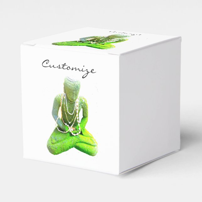 Mossy-Grönten Buddha Meditating Thunder_Cove Presentaskar (Framsidan Sidan)