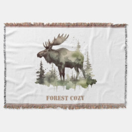 Mossy Moose Wildlife Porträtt, anpassningsbar Filt