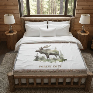 Mossy Moose Wildlife Porträtt, anpassningsbar Filt