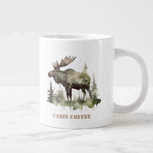 Mossy Moose Wildlife Porträtt, anpassningsbar Jumbo Mugg