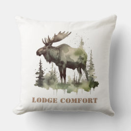 Mossy Moose Wildlife Porträtt, anpassningsbar Kudde