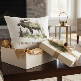 Mossy Moose Wildlife Porträtt, anpassningsbar Kudde