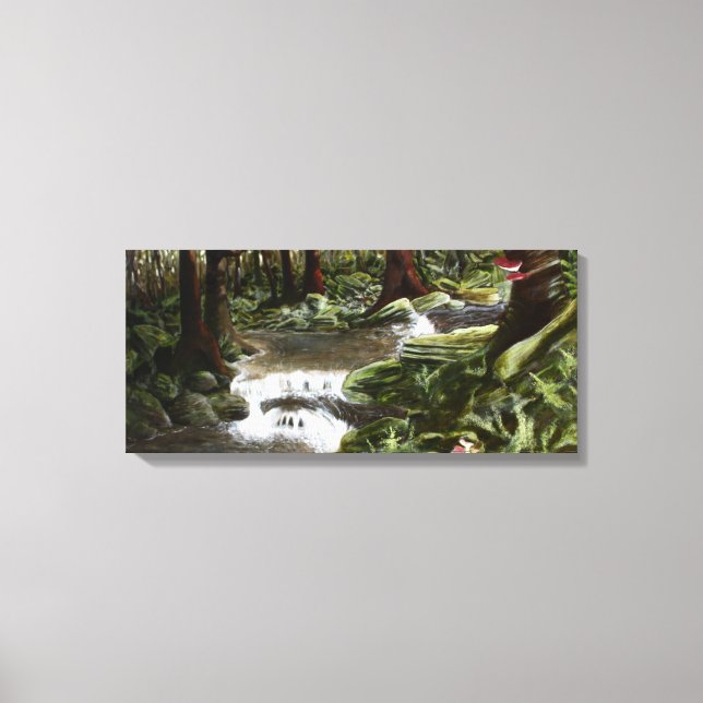 Mossy Sten Print Canvastryck (Framsida)