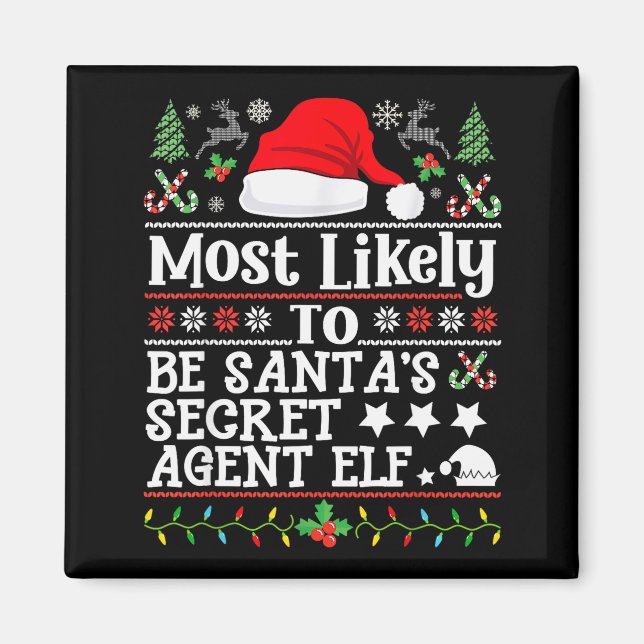 Most Likely To Be Santa's Secret Agent Elf - Chris Magnet (Framsidan)
