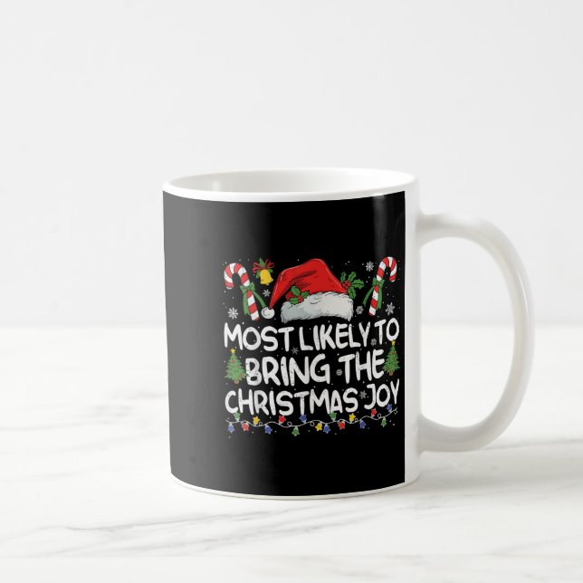 Most Likely To Bring The Christmas Joy Matching Ch Kaffemugg (Höger)