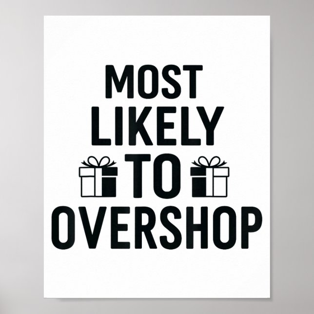 Most Likely To Christmas Shirt, Overshop Christmas Poster (Framsidan)