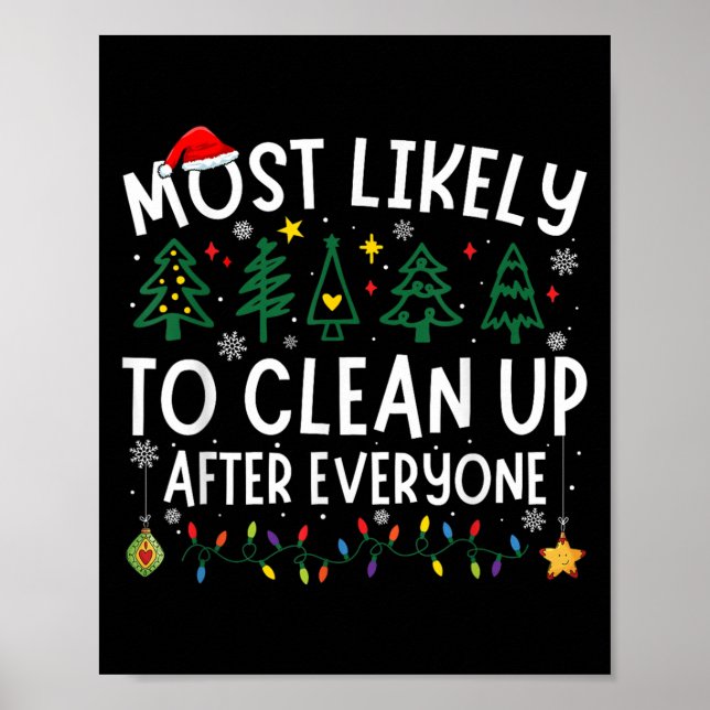 Most Likely To Clean Up After Everyone Matching Ch Poster (Framsidan)