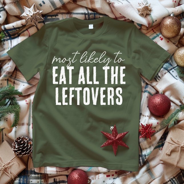 Most Likely To Custom Funny Christmas Family T Shirt (Skapare uppladdad)