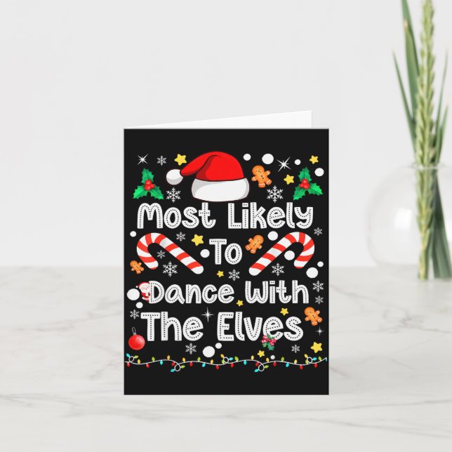 Most Likely To Dance With Elves Family Match Chris Kort (Framsida)
