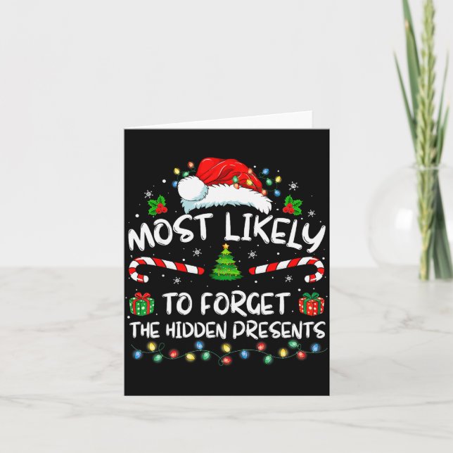 Most Likely To Forget The Hidden Family Christmas  Kort (Framsida)