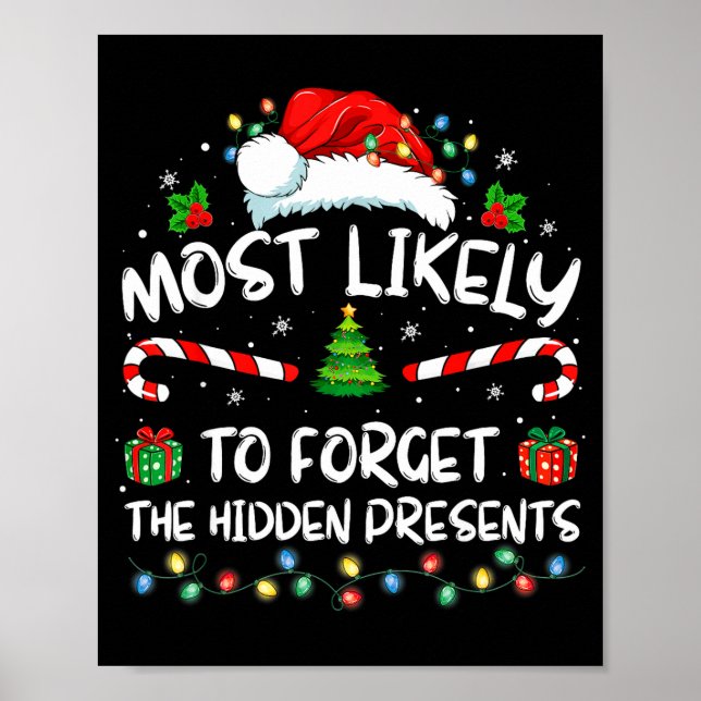 Most Likely To Forget The Hidden Family Christmas  Poster (Framsidan)