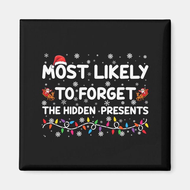 Most Likely To Forget The Hidden Xmas  Magnet (Framsidan)