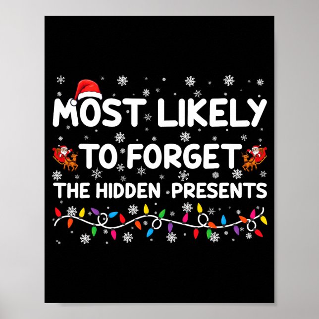 Most Likely To Forget The Hidden Xmas  Poster (Framsidan)