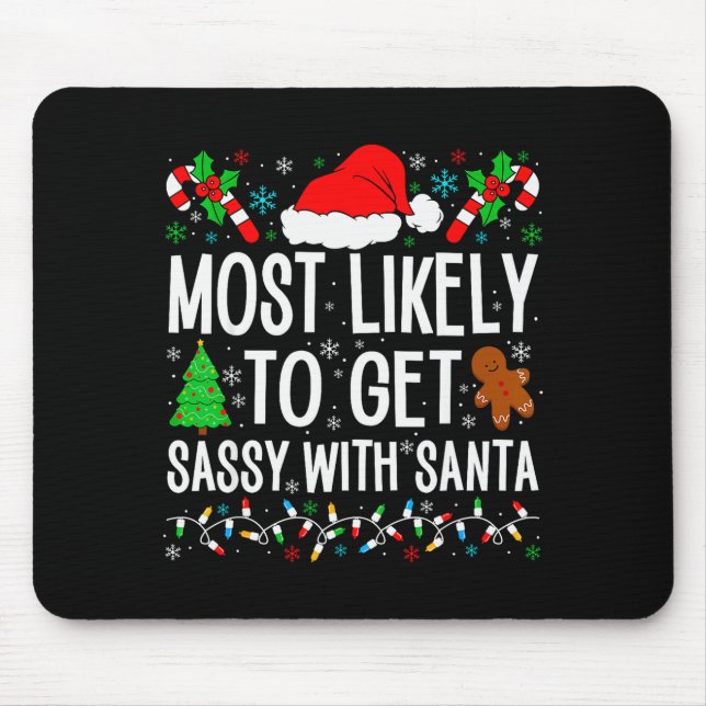 Most Likely To Get Sy With Santa Funny Family Chri Musmatta (Framsidan)