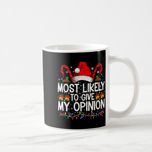 Most Likely To Give My Onion Funny Christmas  Kaffemugg (Höger)