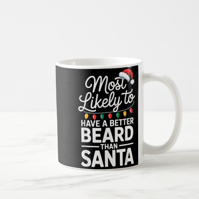 Most Likely To Have A Better Beard Than Santa Funn Kaffemugg (Höger)