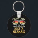 Most Likely To Kiss A Mermaid Matching Family Crui Nyckelring<br><div class="desc">Most Likely To Kiss A Mermaid Matching Family Cruise 2025</div>