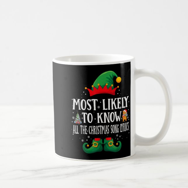 Most Likely To Know The Xmas Song Matching Christm Kaffemugg (Höger)