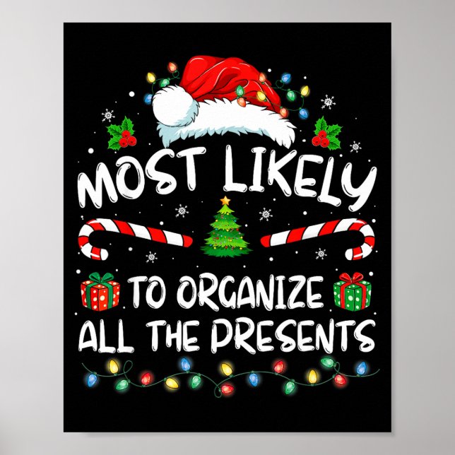 Most Likely To Organize All The Family Christmas  Poster (Framsidan)
