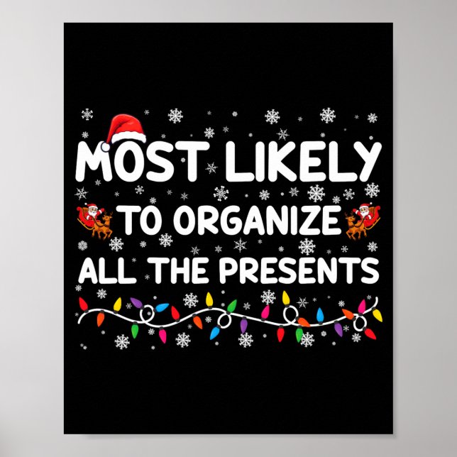 Most Likely To Organize All The Xmas  Poster (Framsidan)