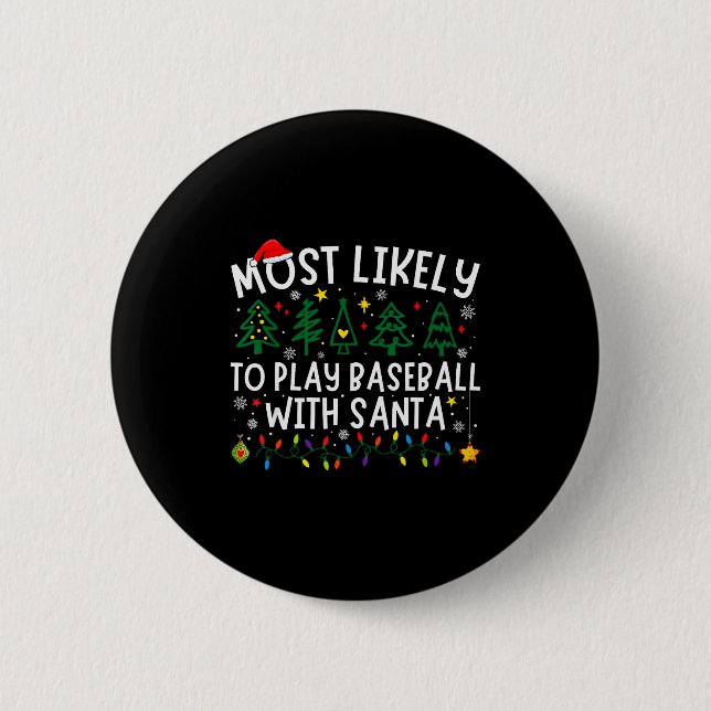 Most Likely To Play Baseball With Santa Matching C Knapp (Framsida)