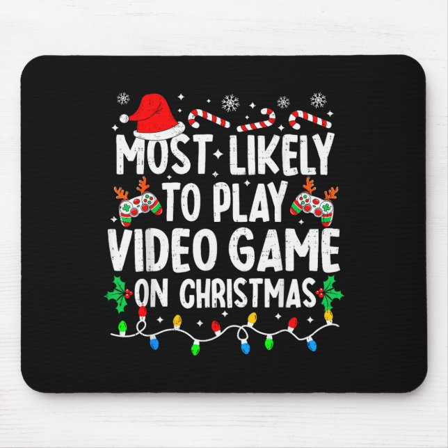 Most Likely To Play Video Games On Christmas Famil Musmatta (Framsidan)