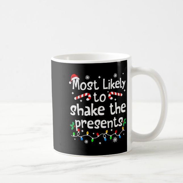 Most Likely To Shake The Christmas Matching Family Kaffemugg (Höger)