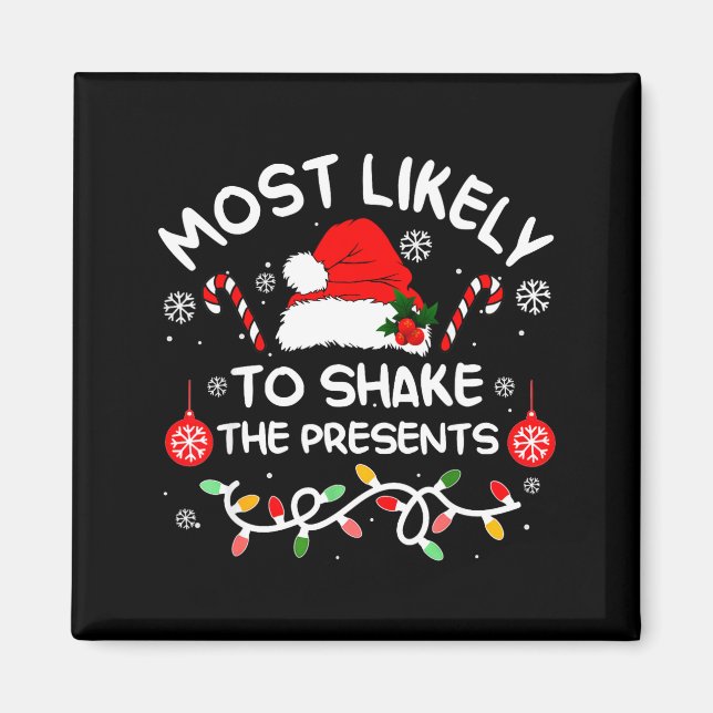 Most Likely To Shake The Xmas Family Matching 2025 Magnet (Framsidan)