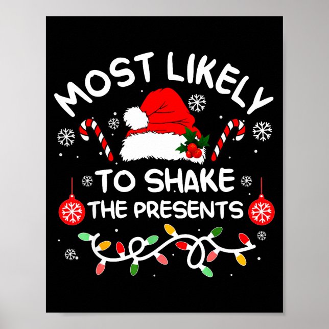 Most Likely To Shake The Xmas Family Matching 2025 Poster (Framsidan)