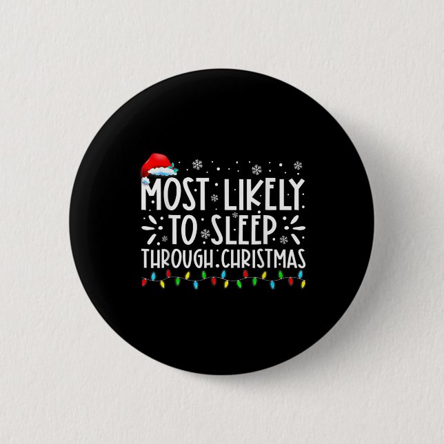 Most Likely To Sleep Through Christmas Family Chri Knapp (Framsida)