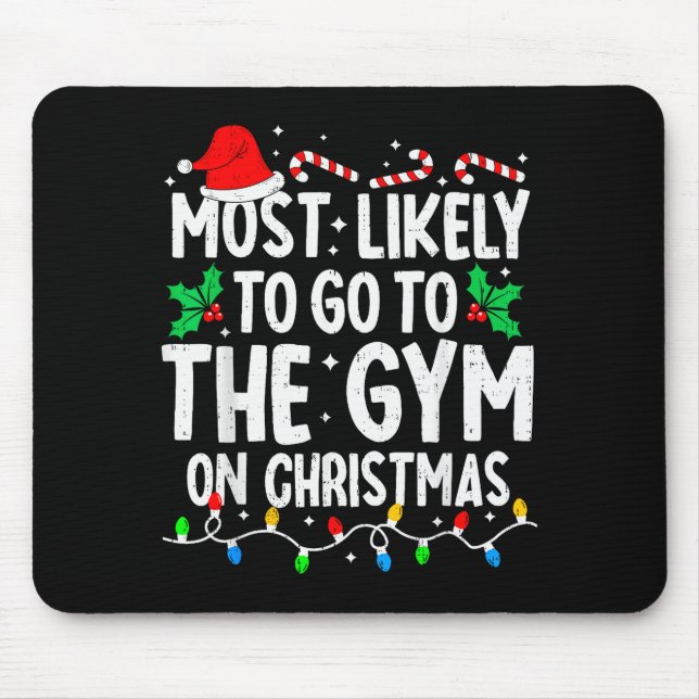 Most Likely To The Gym On Christmas Workout Family Musmatta (Framsidan)