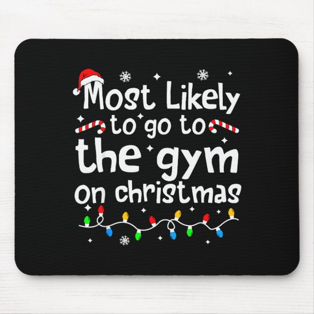 Most Likely To The Gym On Christmas Workout Matchi Musmatta (Framsidan)