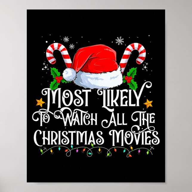 Most Likely To Watch All The Christmas Movie Match Poster (Framsidan)