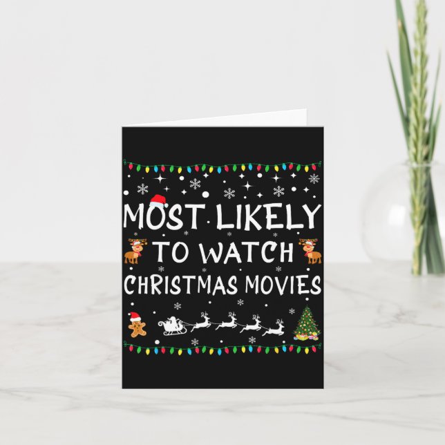Most Likely To Watch Christmas Movies Family Chris Kort (Framsida)
