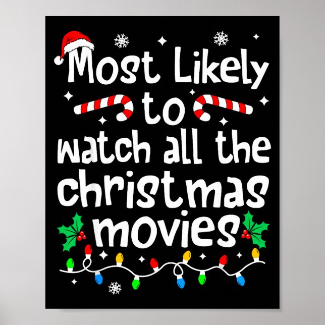 Most Likely Watch All The C-hristmas Movies Matchi Poster (Framsidan)