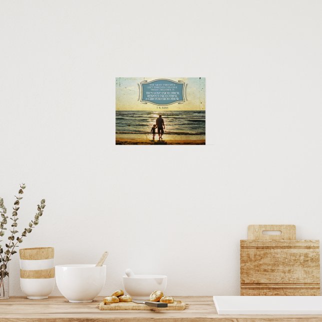 Most Precious Gift Parents Can Give Poster (Kök)